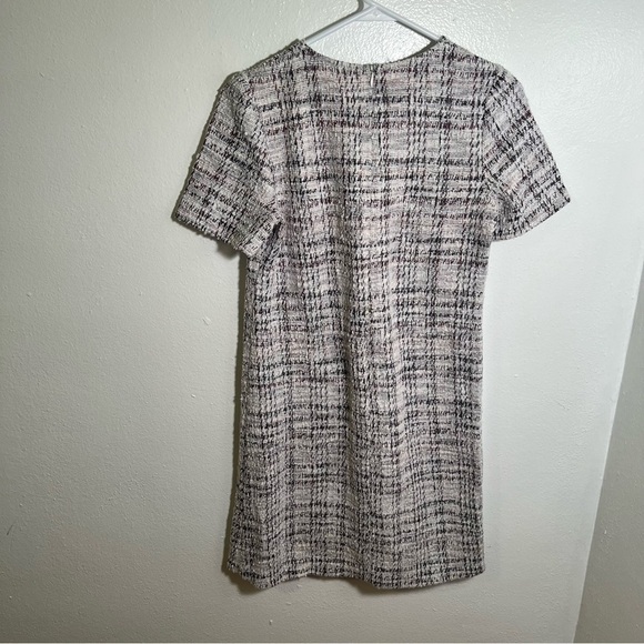 Love Ady Boucle Tweed Shift Dress Ivory Multi Metallic - Picture 6 of 9